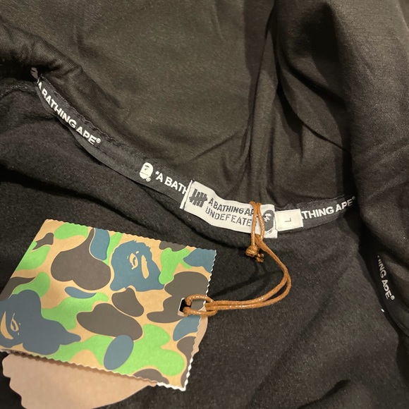 Bape A Bathing Ape Double Hooded Shark Hoodie - Picture 5 of 9